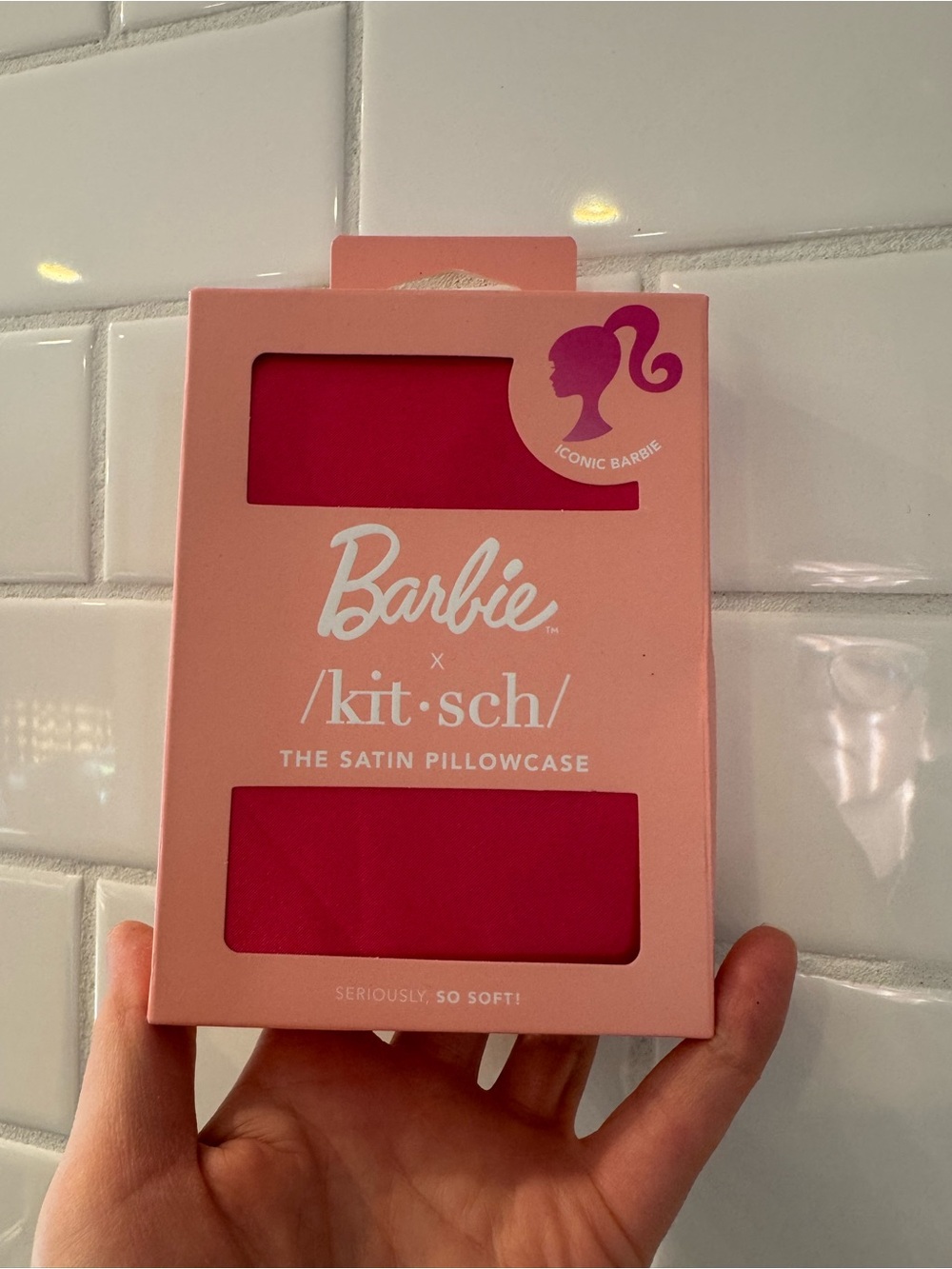 Limited Edition Barbie x kitsch Standard Satin Pillowcase - Hot Pink